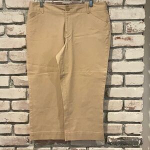 Pre-Owned 2 Pairs of Hilliard & Hansen (Black and Tan) Pants, Size 12.